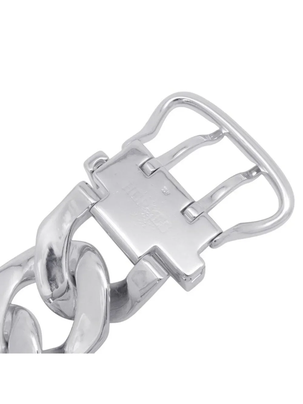 Hermes Bracelet Boucles Sellier Silver